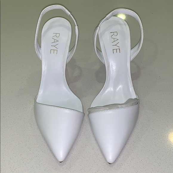 raye white heels